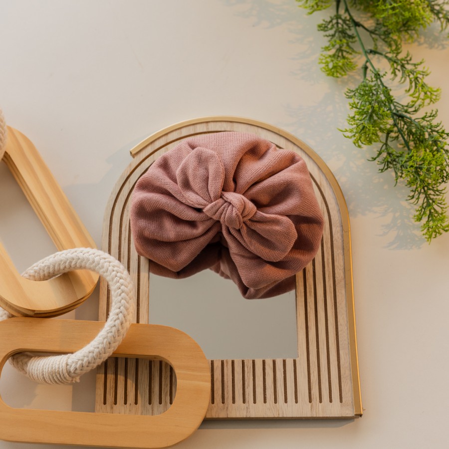  Turbante de linha- Rosê